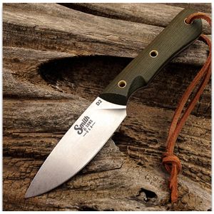 Smith & Sons Brave Polished Macarta OD Fixed Blade Hunting Knife